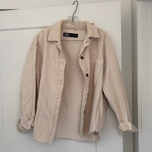 Zara Women's Beige Corduroy Jacket